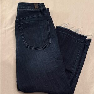 Vera Wang Dark Indigo Cropped Jeans
